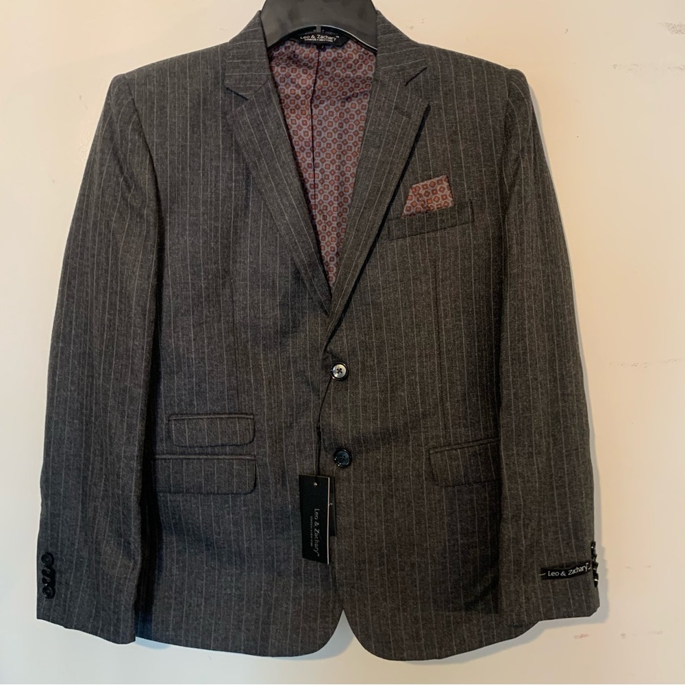 New With Tags Leo and Zachary Boys Size 18 Sports Jacket Sports Coat Suit Jacket